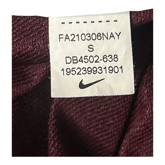 Nike Dri Fit Drawstring Athletic Shorts Crossfit Gym Running Maroon Women’s S - Picture 9 of 11